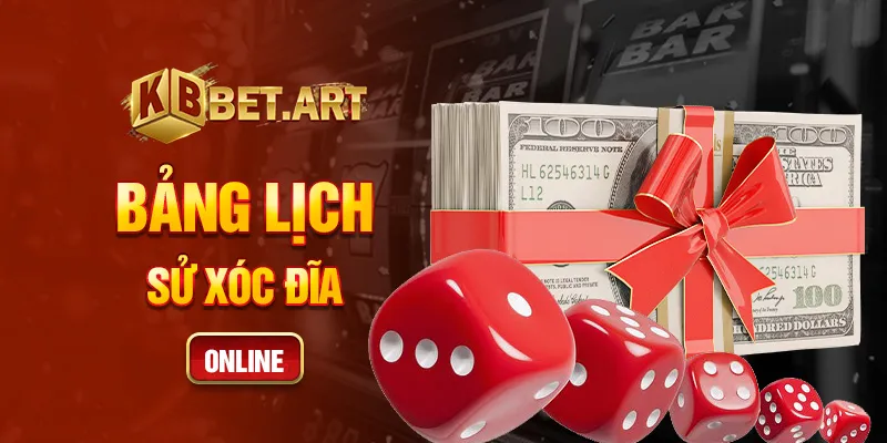 Bảng lịch sử xóc đĩa online