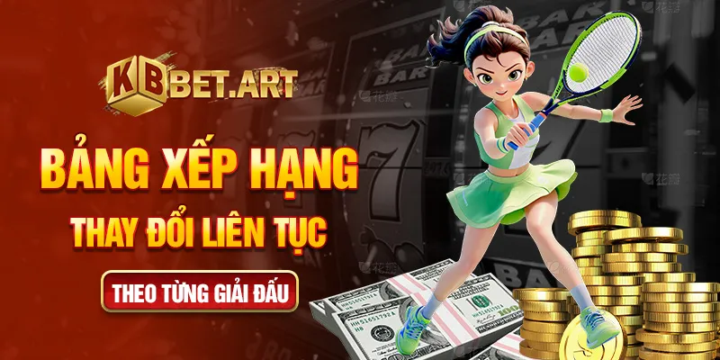 Bảng xếp hạng thay đổi liên tục theo từng giải đấu