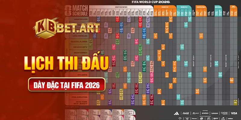 Lịch thi đấu dày đặc tại FIFA 2026